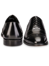 Load image into Gallery viewer, Teakwood Leather Men's Black Oxford/Brogue Shoes