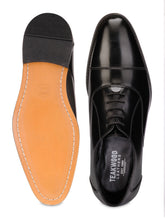 Load image into Gallery viewer, Teakwood Leather Men's Black Oxford/Brogue Shoes