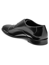 Load image into Gallery viewer, Teakwood Leather Men's Black Oxford/Brogue Shoes