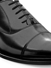 Load image into Gallery viewer, Teakwood Leather Men's Black Oxford/Brogue Shoes