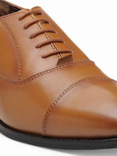 Load image into Gallery viewer, Teakwood Leather Men's Tan Oxford/Brogue Shoes
