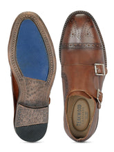 Load image into Gallery viewer, Teakwood Genuine Leather Monk Shoes