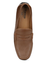 Load image into Gallery viewer, Teakwood Leather Men's Brown Slip-ons Shoes