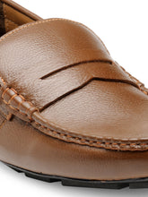 Load image into Gallery viewer, Teakwood Leather Men's Brown Slip-ons Shoes