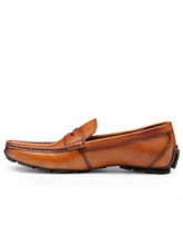 Load image into Gallery viewer, Teakwood Leather Men's Tan Slip-ons Shoes