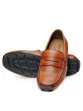Load image into Gallery viewer, Teakwood Leather Men's Tan Slip-ons Shoes