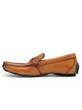 Load image into Gallery viewer, Teakwood Leather Men's Tan Slip-ons Shoes
