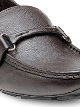 Load image into Gallery viewer, Teakwood Leather Men's Brown Slip-ons Shoes