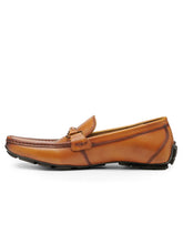 Load image into Gallery viewer, Teakwood Leather Men's Tan Slip-ons Shoes