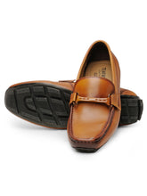 Load image into Gallery viewer, Teakwood Leather Men's Tan Slip-ons Shoes