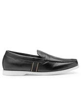 Load image into Gallery viewer, Teakwood Leather Men's Black Slip-ons Shoes