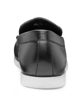 Load image into Gallery viewer, Teakwood Leather Men's Black Slip-ons Shoes