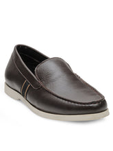 Load image into Gallery viewer, Teakwood Leather Men's Brown Slip-ons Shoes