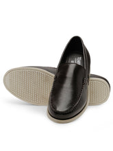 Load image into Gallery viewer, Teakwood Leather Men's Brown Slip-ons Shoes