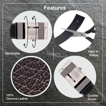 Load image into Gallery viewer, Teakwood Leathers Men Black Genuine Leather Belt