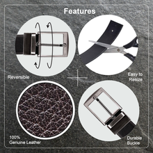 Load image into Gallery viewer, Teakwood Leathers Men Black & Brown Reversible Belt