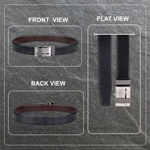 Load image into Gallery viewer, Teakwood Leathers Men Black Genuine Leather Belt