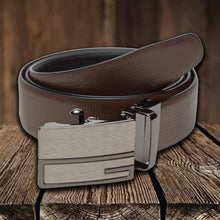 Load image into Gallery viewer, Teakwood Men Genuine Leather Black & Brown Solid Reversible Belt