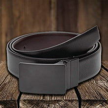 Load image into Gallery viewer, Teakwood Men Genuine Leather Black & Brown Solid Reversible Belt
