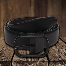 Load image into Gallery viewer, Men Black & Brown Reversible Genuine Leather Belt