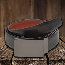 Load image into Gallery viewer, Teakwood Men Genuine Leather Black & Brown Solid Reversible Belt