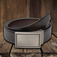 Load image into Gallery viewer, Teakwood Men Genuine Leather Black & Brown Solid Reversible Belt