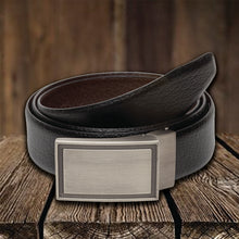 Load image into Gallery viewer, Teakwood Men Genuine Leather Black & Brown Solid Reversible Belt