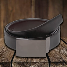Load image into Gallery viewer, Teakwood Men Genuine Leather Black & Brown Solid Reversible Belt