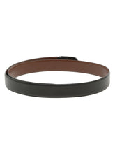 Load image into Gallery viewer, Men Black Textured Leather Belt