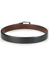 Load image into Gallery viewer, Teakwood Leathers Men Black & Brown Reversible Genuine Leather Belt