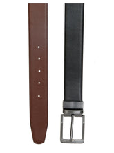 Load image into Gallery viewer, Teakwood Leathers Men Black & Brown Reversible Genuine Leather Belt
