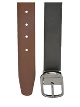Load image into Gallery viewer, Teakwood Leathers Men Black & Brown Reversible Genuine Leather Belt