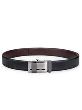Load image into Gallery viewer, Teakwood Leathers Men Black Genuine Leather Belt
