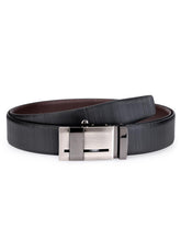 Load image into Gallery viewer, Teakwood Leathers Men Black Genuine Leather Belt