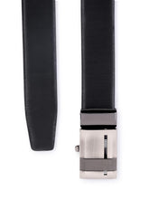 Load image into Gallery viewer, Teakwood Leathers Men Black Genuine Leather Belt