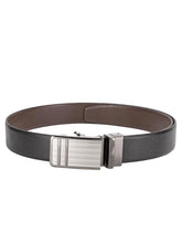 Load image into Gallery viewer, Teakwood Men Black Leather Reversible Belt
