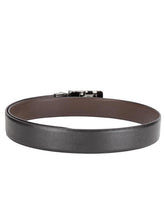 Load image into Gallery viewer, Teakwood Men Black Leather Reversible Belt