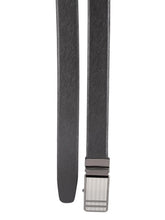 Load image into Gallery viewer, Teakwood Men Black Leather Reversible Belt