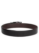 Load image into Gallery viewer, Teakwood Men Black Leather Reversible Belt