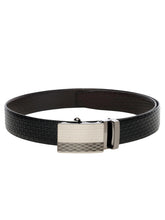 Load image into Gallery viewer, Teakwood Men Black Leather Reversible Belt