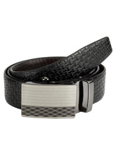Load image into Gallery viewer, Teakwood Men Black Leather Reversible Belt