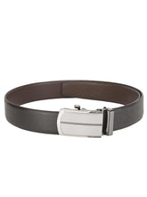 Load image into Gallery viewer, Teakwood Men Black Leather Reversible Belt