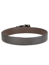 Load image into Gallery viewer, Teakwood Men Black Leather Reversible Belt