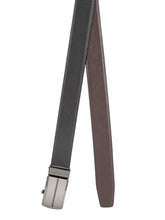 Load image into Gallery viewer, Teakwood Men Black Leather Reversible Belt
