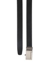 Load image into Gallery viewer, Teakwood Men Black Leather Reversible Belt