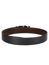 Load image into Gallery viewer, Teakwood Men Black Leather Reversible Belt