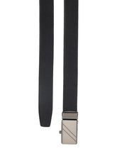 Load image into Gallery viewer, Teakwood Men Black Leather Reversible Belt