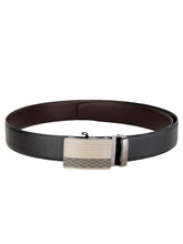 Load image into Gallery viewer, Teakwood Men Black Leather Reversible Belt