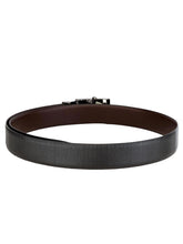 Load image into Gallery viewer, Teakwood Men Black Leather Reversible Belt