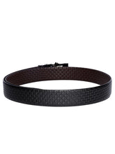Load image into Gallery viewer, Teakwood Men Black Leather Reversible Belt
